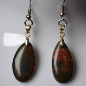 Boucles d'oreilles en Jaspe Picasso