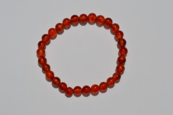 Bracelet Agate orange 6mm – Image 2
