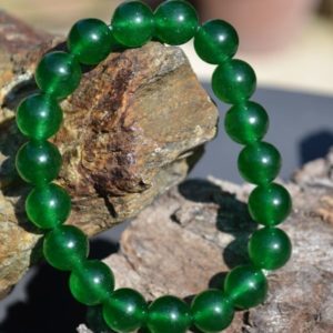 Bracelet Harmonie Jade vert 10mm