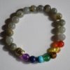 Bracelet Labradorite et 7 chakras 8mm Bouddha doré – Image 3