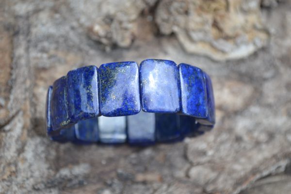 Bracelet Création Lapis Lazuli pierres de 15mmx20mm