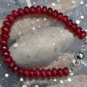 Bracelet Passion Rubis perlé