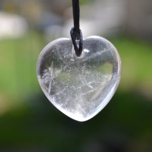 Pendentif cœur Pureté Cristal de Roche