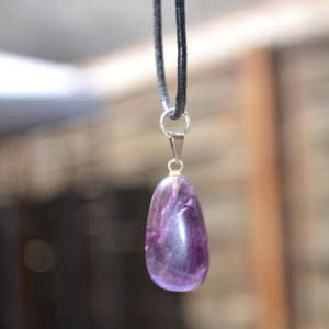 Pendentif Améthyste avec cordon