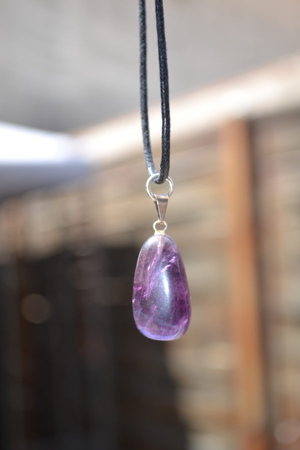 Pendentif Améthyste avec cordon