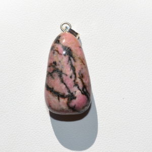 Pendentif Rhodonite sur cordon