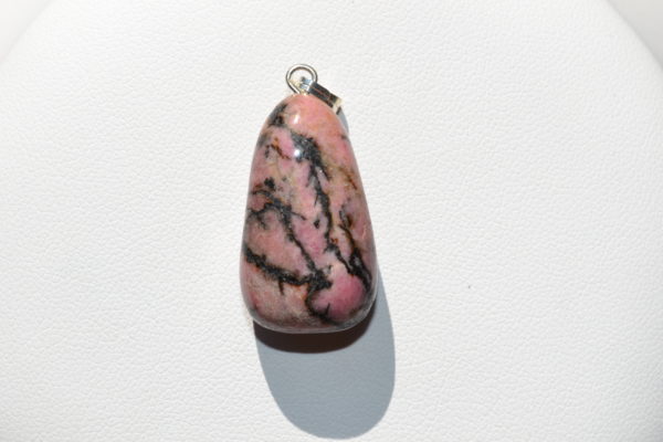 Pendentif Rhodonite sur cordon