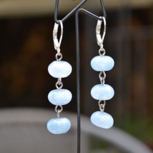 Boucles d'oreilles Aigue Marine