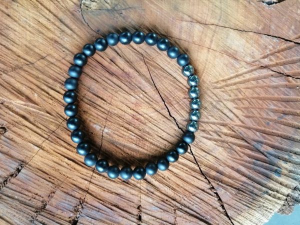 Bracelet Onyx et Hématite