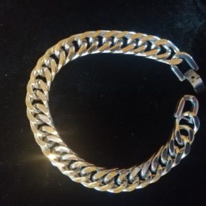 Bracelet chaine acier inox
