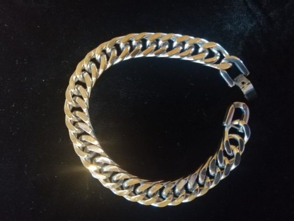 Bracelet chaine acier inox
