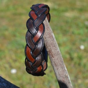 Bracelet cuir tressé