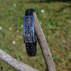 Bracelet cuir noir