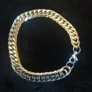 Bracelet chaine acier inox