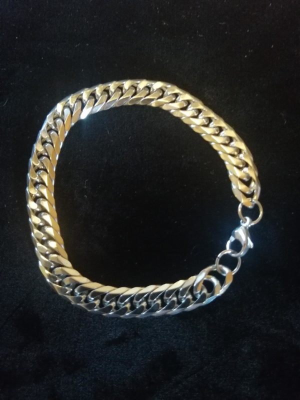 Bracelet chaine acier inox