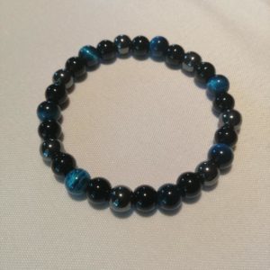 Bracelet Tourmaline noire, Hématite et Œil de Faucon