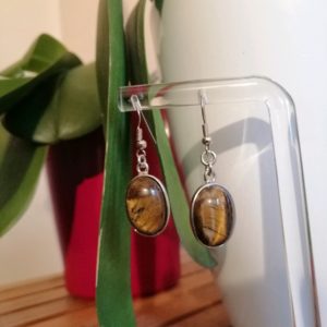 Boucles d'oreilles Œil de Tigre