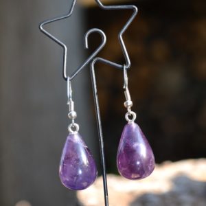 Boucles d'oreilles en Améthyste
