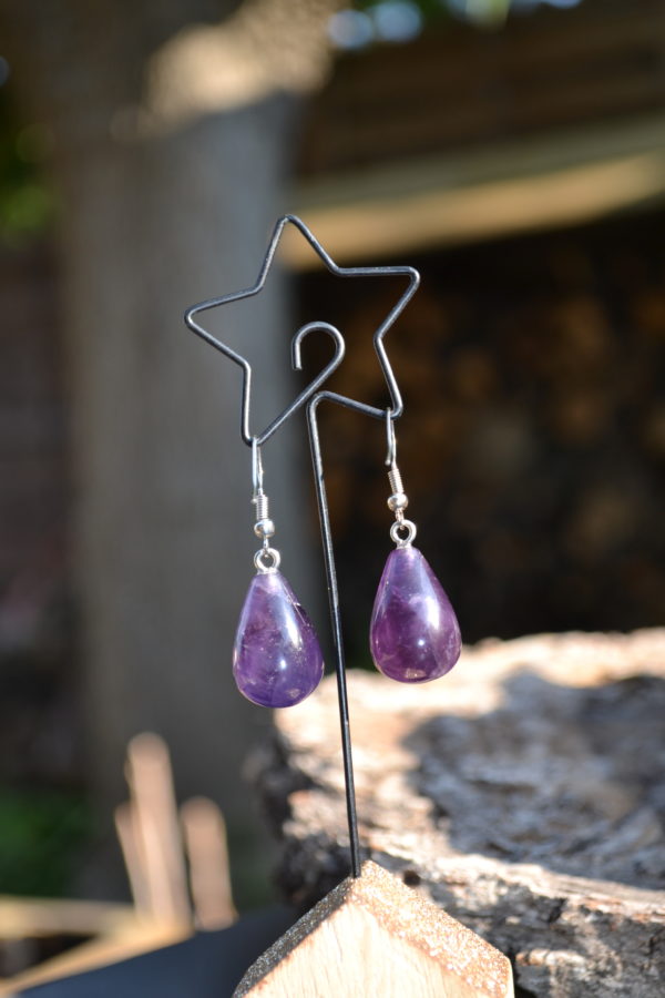 Boucles d'oreilles en Améthyste – Image 2