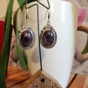Boucles d'oreilles Amethyste