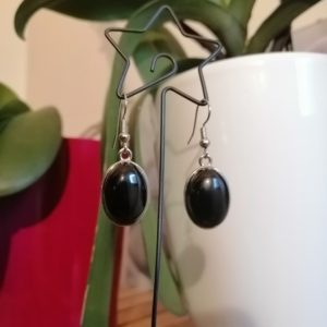 Boucles d'oreilles en Onyx