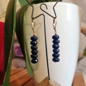 Boucles d'oreilles en Saphir