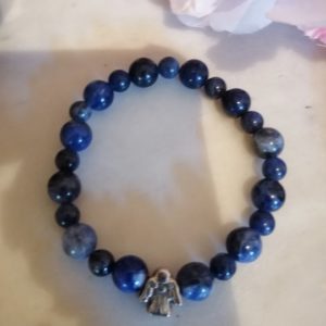 Bracelet Sodalite avec ange